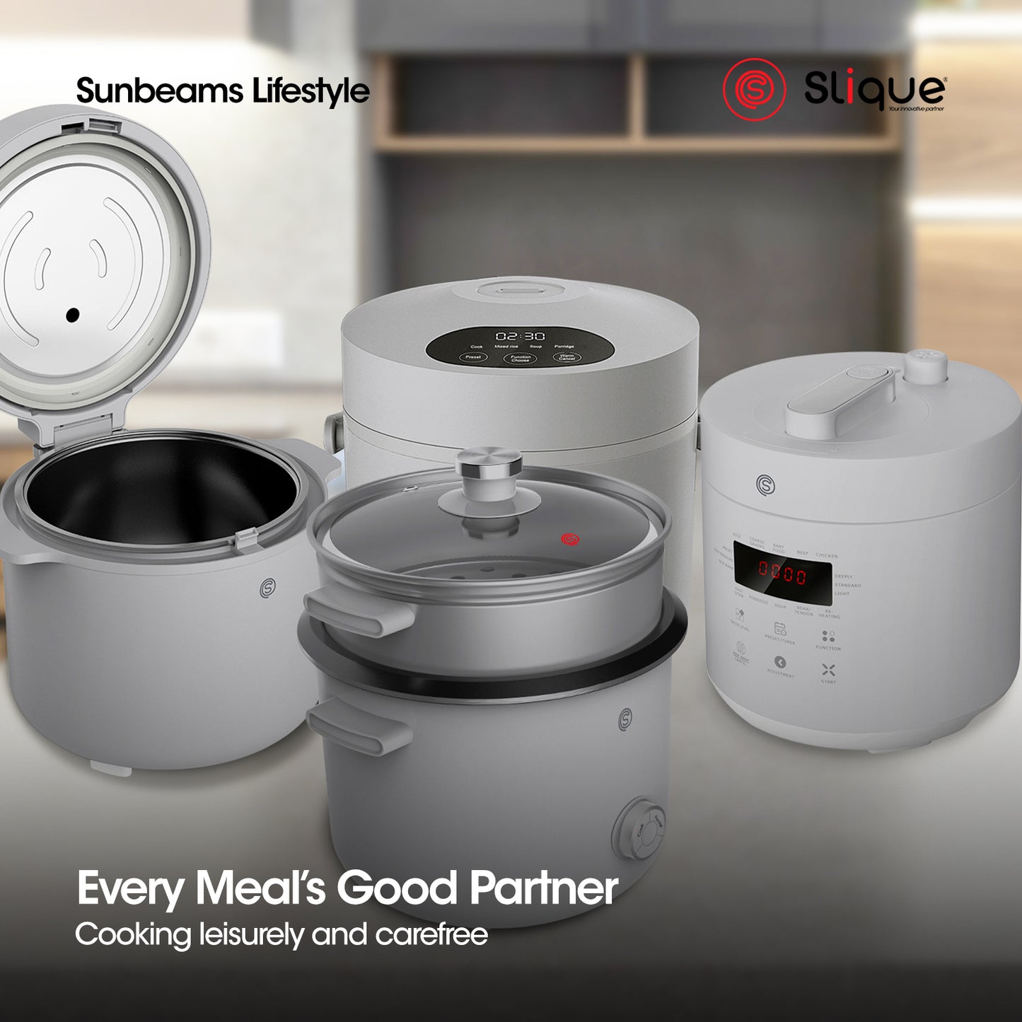 SLIQUE Rice Cooker Perfect for Home and Kitchen Dining