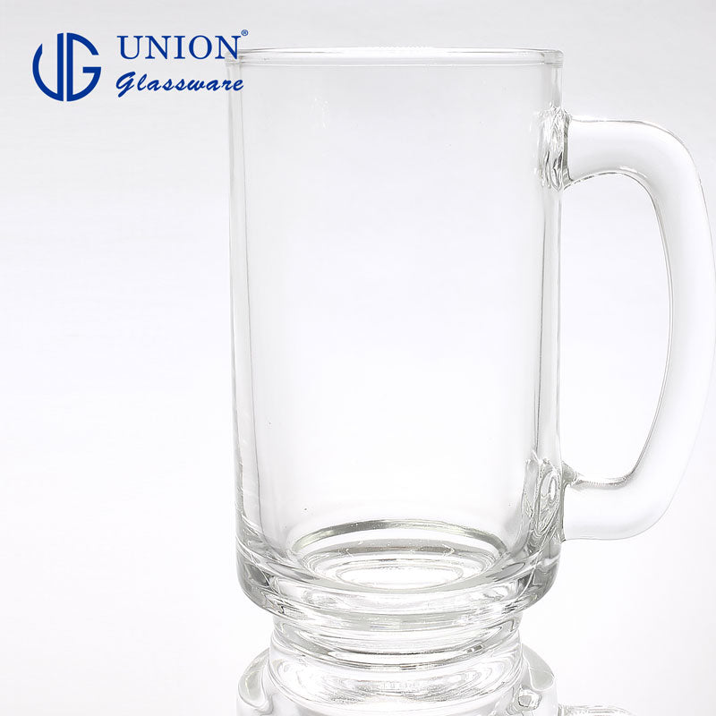 UNION GLASS Thailand Premium Clear Glass Beer Mug  Beer Lovers 380ml Set of 6