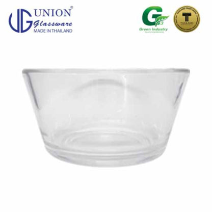 UNION GLASS Thailand Premium Clear Glass Bowl 620ml | 61oz Set of 6