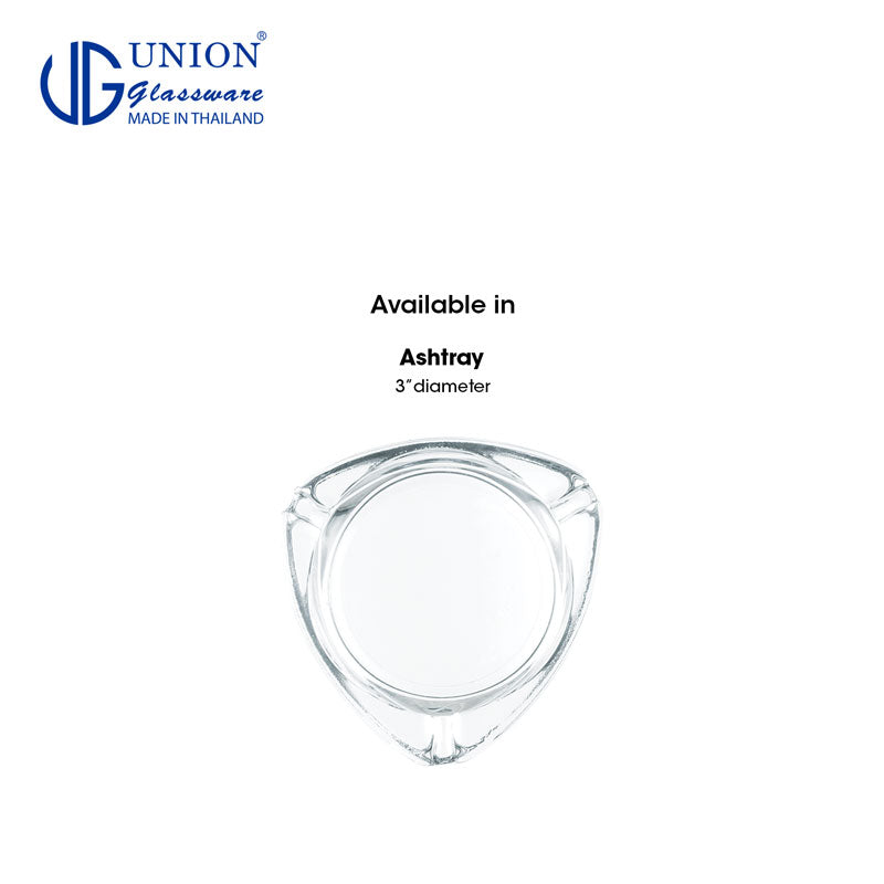 UNION GLASS Thailand Ash tray Set of 6