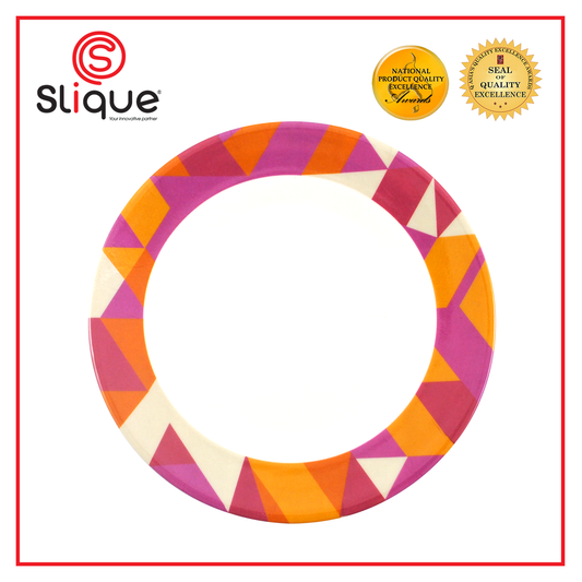 SLIQUE Premium Melamine Round Plate  8 inches (Brown)