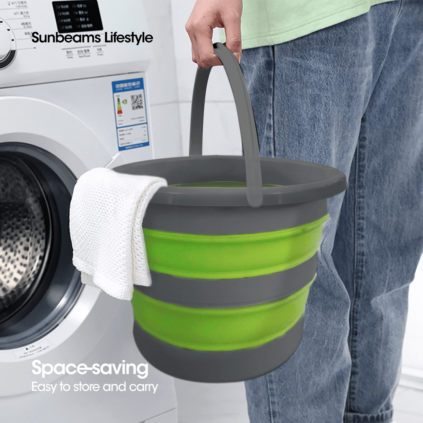 SCRUBZ Premium Collapsible Bucket Storage 10L