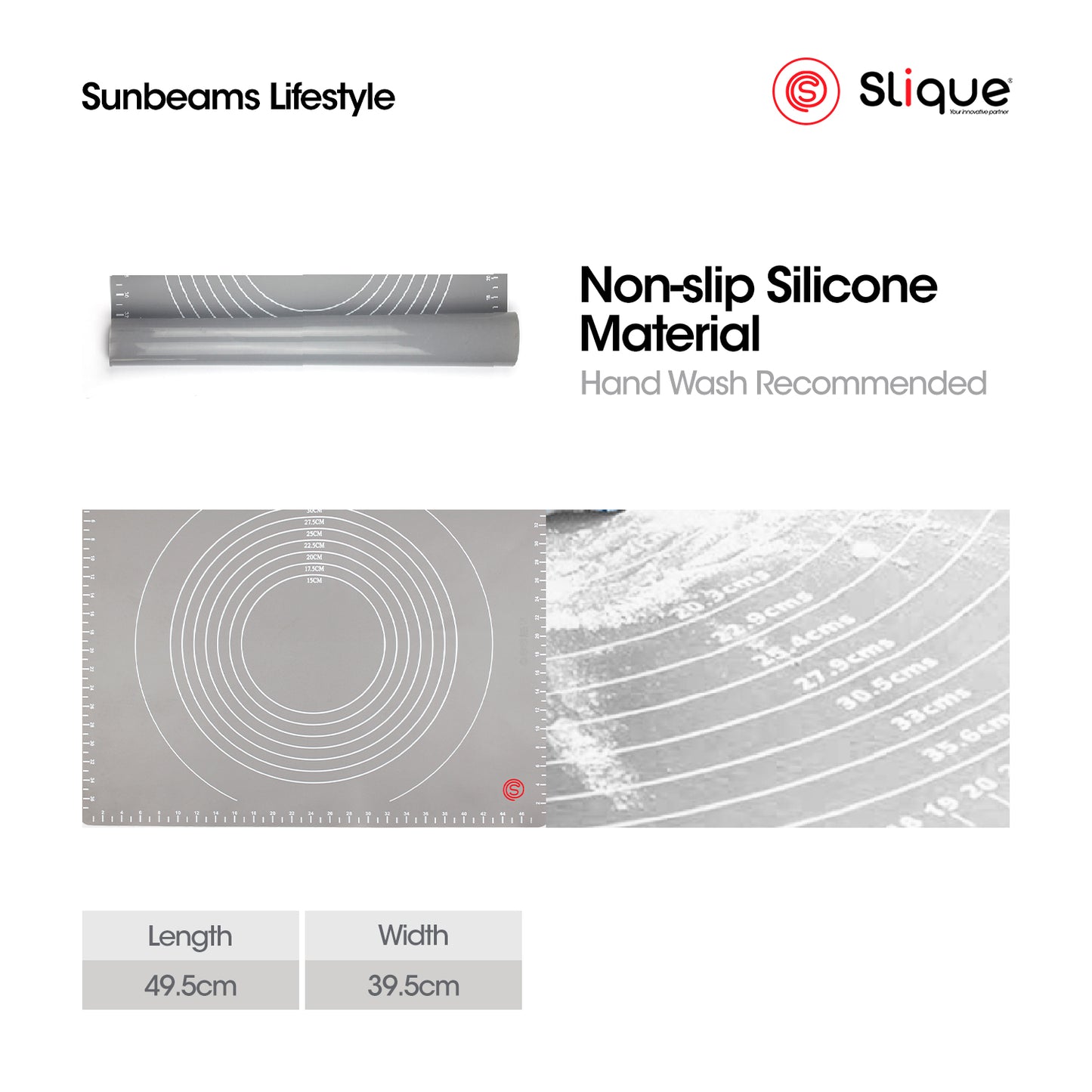 SLIQUE Premium Silicone Non-Stick Pastry Mat