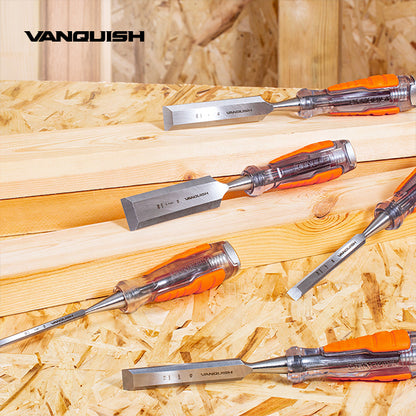 VANQUISH Premium Wood Chisel | Heavy Duty | Professional High Impact Set of 5