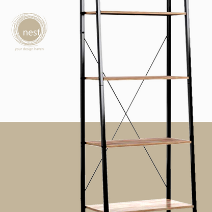 NEST DESIGN LAB 4-Tier Compact Multi-Purpose Shelf Ladder