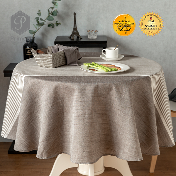 PRIMEO Premium Yarn Dyed Round Table Cloth