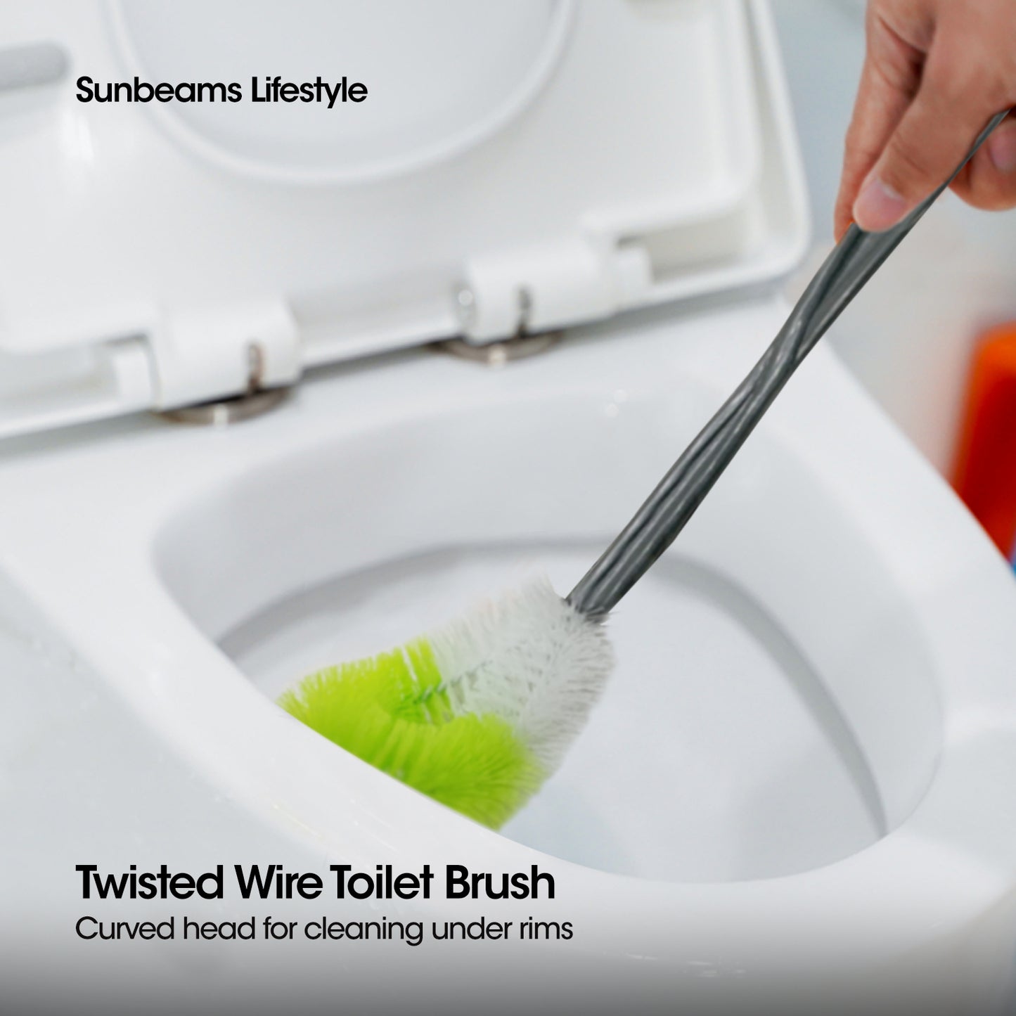 SCRUBZ Premium Twisted Wire Toilet Brush Cleaning Tools