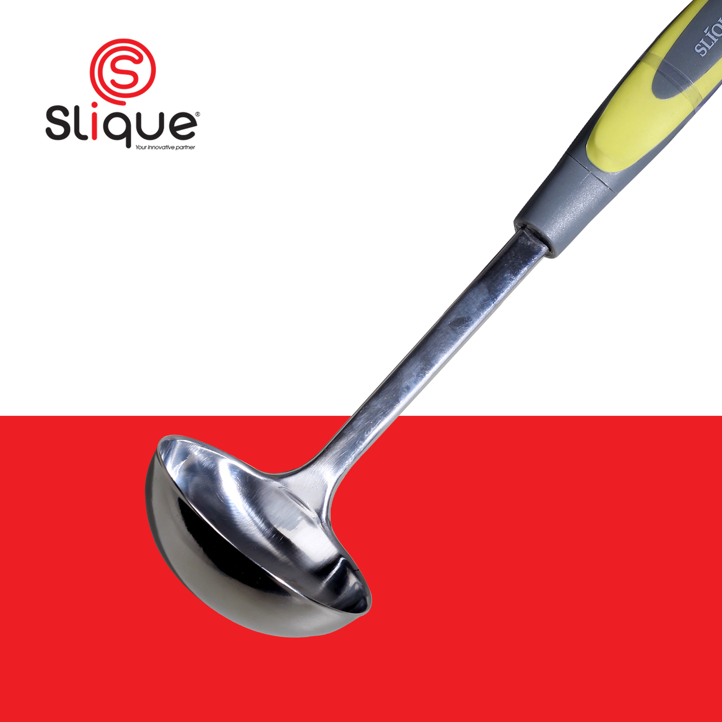 SLIQUE Premium 18/8 Stainless Steel Ladle (Green)