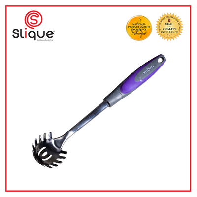 SLIQUE Premium 18/8 Stainless Steel Spaghetti Spoon (Purple)