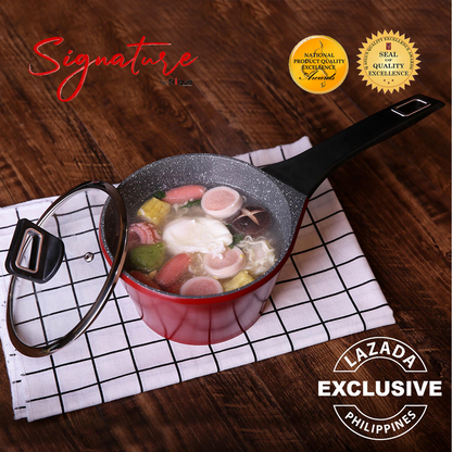 SIGNATURE by Slique Premium Forged Sauce Pan 18cm