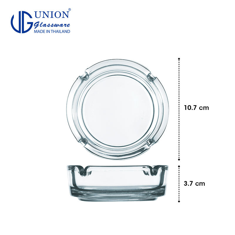 UNION GLASS Thailand Ash tray Set of 6