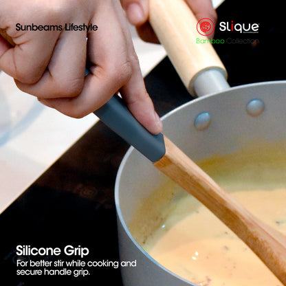 SLIQUE Kitchen Utensils & Cutting Board [Set of 6] Spoons & Turners