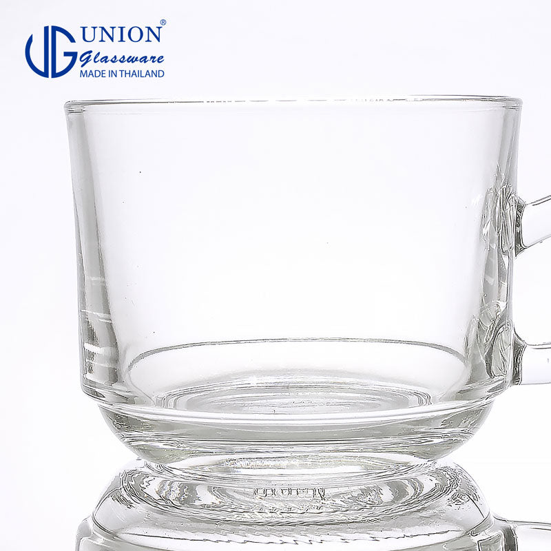 UNION GLASS Thailand Premium Clear Glass Cup Coffee, Tea, Hot Chocolate, Milk 200ml