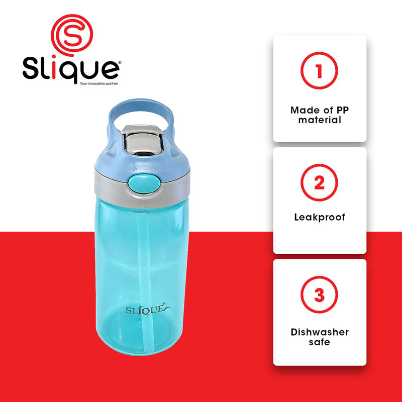 SLIQUE PP Sports Water Bottle BPA Free Set of 3 500ml | 0.5L (Boy)