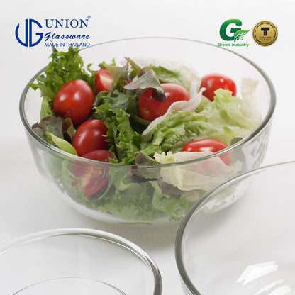 UNION GLASS Thailand Premium Clear Glass Bowl 515ml | 5.5oz | 5.5" Set of 6