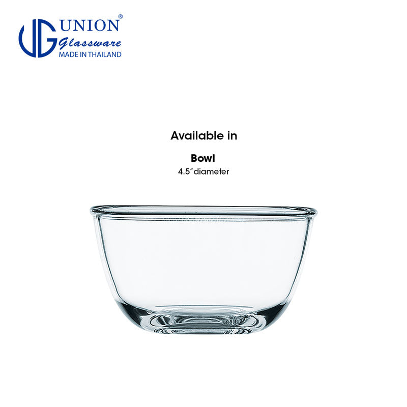 UNION GLASS Thailand Premium Clear Glass Bowl 620ml | 61oz Set of 6